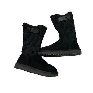 UGG‎ Shaina Sweater Cuff Bootie black size 5 new